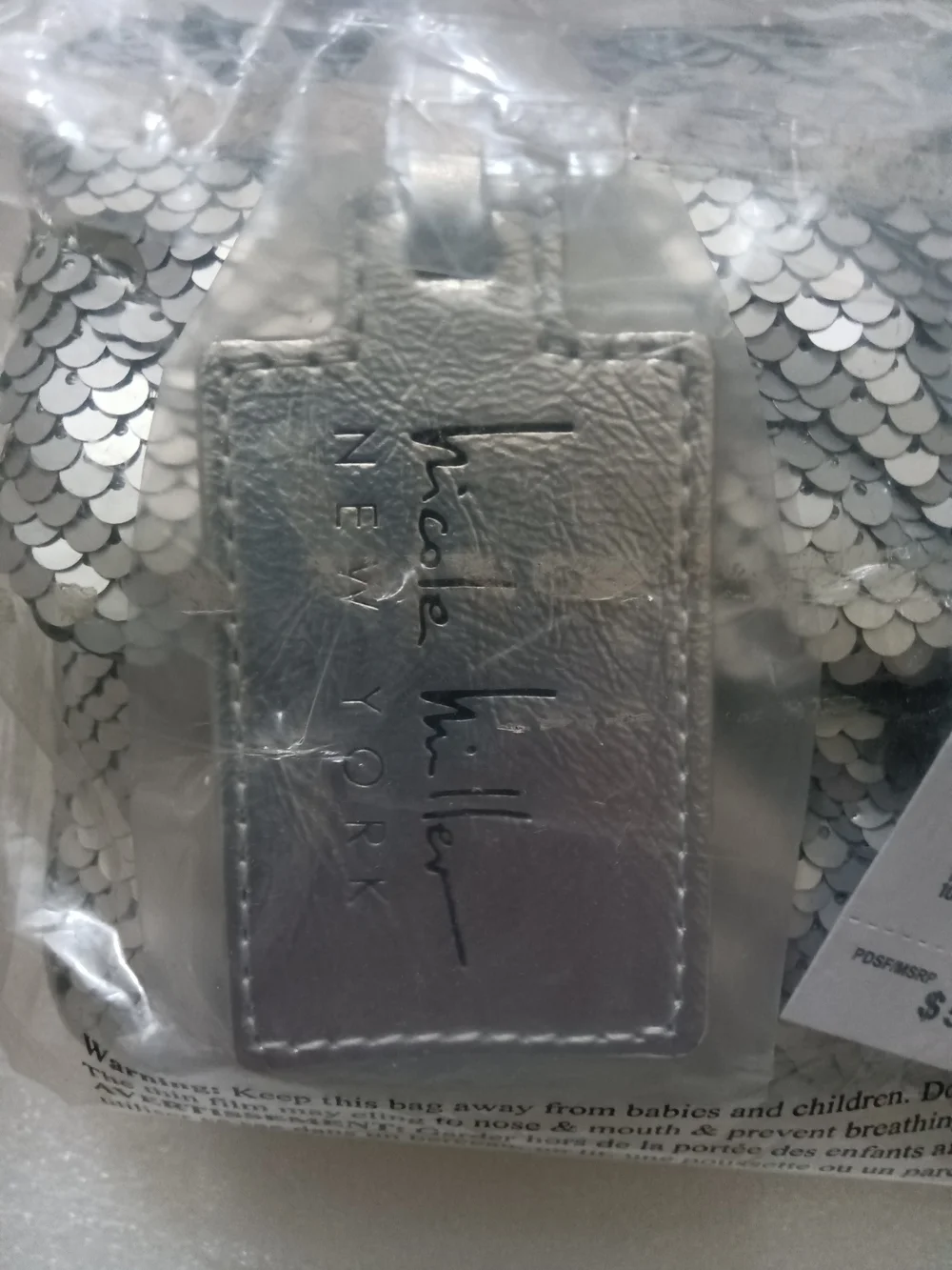 Silver Sequin Crossbody - NWT